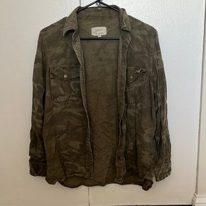 Current & Elliot camo button up